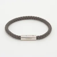 エルメス ゴリアテ レザー ブレスレット ネイビー ABランクの