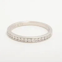 ティファニー ハーフサークル チャネルセッティング ダイヤ Pt950