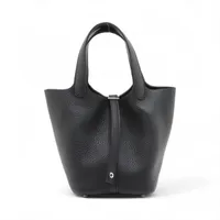 エルメス ピコタンロック18 PM トリヨンクレマンス ブラック シルバー金具