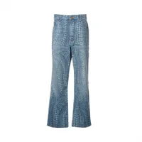 ヴィトン×草間彌生 コットン デニムパンツ 23AW 32 ブルー