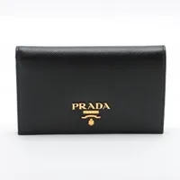 格安セール♪五千円以上値下げ中♪美品⭐︎PRADA ブラック マネークリップ 超美品】PRADA プラダ サフィアーノメタル マネークリップ 黒