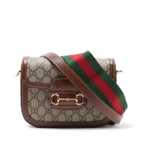 グッチ ホースビット1955 デニム×レザー 2WAYショルダーバッグ