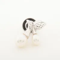 ミキモト　パール　ブローチ ベビーパール　大振り　SV MIKIMOTO ミキモト パール 真珠 ブローチ K14イエローゴールド