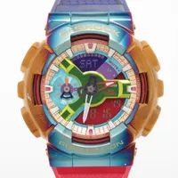 カシオ Gショック GM-110RB SS×ラバー QZ デジタル文字盤