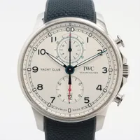 IWC ポルトギーゼ ヨットクラブ IW390702 SS×ラバー AT シルバー文字盤