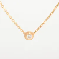 カルティエ ダムール XS ダイヤ ネックレス 750(PG) Aランクの