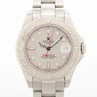 ロレックス ヨットマスター 168622 SS×PT AT シルバー文字盤