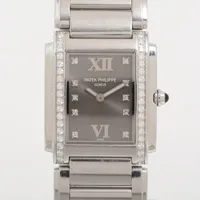 パテックフィリップ トゥエンティフォー 4910/10A-001 SS QZ グレー文字盤