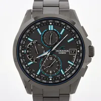 カシオ オシアナス OCW-T2600 TI ソーラー 黒文字盤