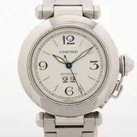 カルティエ パシャC W31044M7 SS AT 白文字盤