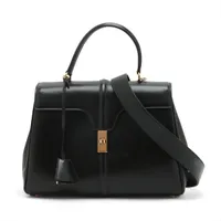 最終お値下げ！7月31日まで　CELINE トリオンフ　ブラックレザーウォレット ラージウォレット トリオンフ / シャイニーカーフスキン