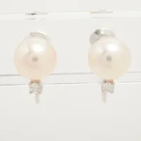 【ミキモト 】k18 アメジスト パール ネックレス ミキモト アメジスト パール ネックレス K18(WG) 約5.5mm AB