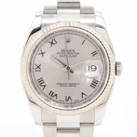 ロレックス デイトジャスト36 116234 SS×WG AT シルバー文字盤