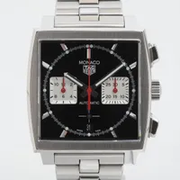 タグホイヤー モナコ　キャリバー ホイヤー02 CBL2113.BA0644 SS AT 黒文字盤