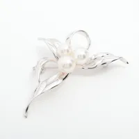 ミキモト マルチフォームウォッチ SS×革 QZ シェル文字盤 A