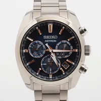 セイコー アストロン 8B63-0BD0 TI ソーラー 白文字盤 Aランク