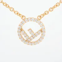 ✨正規品＆極美品‼️✨ フェンディ エフイズフェンディ ラインストーン ピアス フェンディ エフイズフェンディ GP×ラインストーン ピアス(両耳