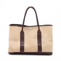 エルメス ガーデンパーティ36 PM トワルアッシュ ベージュ シルバー金具