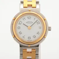 エルメス クリッパー SS×GP QZ 白文字盤