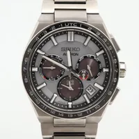 セイコー アストロン 5X53-0BR0 TI ソーラー シルバー文字盤