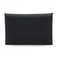 エルメス カルヴィ ヴォーエプソン ブラック シルバー金具