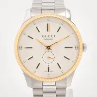 グッチ Gタイムレス SS×GP AT シルバー文字盤