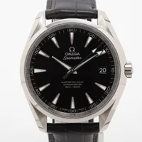 オメガ シーマスター アクアテラ 231.10.42.21.01.003 SS×社外革 AT 黒文字盤