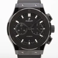 ウブロ クラシックフュージョン ブラックマジック 521.CM.1171.RX Ti×CE×ラバー AT 黒文字盤