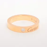 カルティエ ウェディング 1P ダイヤ 750(PG)