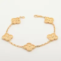 ヴァンクリーフ&アーペル ヴィンテージアルハンブラ 5P タイガーアイ