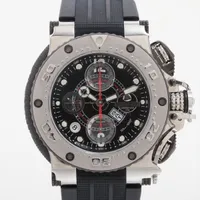 アクアノウティック キングクーダ クロノグラフ SS×ラバー AT 黒文字盤