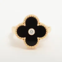 ヴァンクリーフ&アーペル ヴィンテージアルハンブラ オニキス ダイヤ 750(YG) 47