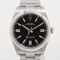 ロレックス オイスターパーペチュアル41 124300 SS AT 黒文字盤