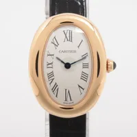 カルティエ ベニュワール WGBA0022 YG×革 QZ アイボリー文字盤