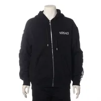 ヴェルサーチ コットン パーカー 23年 ブラック