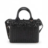 プラダ サフィアーノ 2WAYハンドバッグ ブラック ABランクの