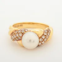 ニナリッチ パール ダイヤ K18(YG)