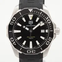 タグホイヤー アクアレーサー WAY111A SS×ラバー QZ 黒文字盤