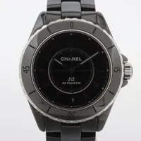 シャネル J12 H6185 CE×SS AT 黒文字盤