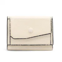 ヴァレクストラ レザー コンパクトウォレット ホワイト