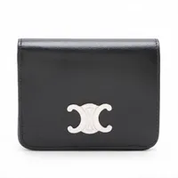 セリーヌ トリオンフ シャイニーカーフスキン コンパクト