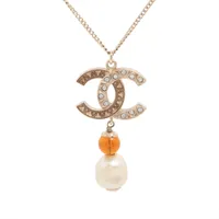 シャネル ココマーク GP×パール ピアス(両耳用) B15B ゴールド 楽天市場】【中古】CHANEL シャネル ココマーク フェイクパール