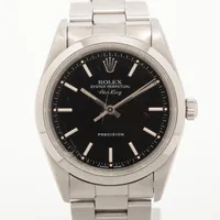 ロレックス エアキング 14000 SS AT 黒文字盤