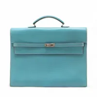 HERMES エルメス ケリーデペッシュ38 ブルージーン シルバー金具　刻印有 エルメス ケリーデペッシュ38の買取実績価格一覧 | 最新価格相場で高く