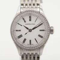 Hamilton グレー文字盤 レザー時計 ハミルトン ジャズマスター オート クロノグラフ 43mm 自動巻き