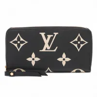 ヴィトン バイカラー モノグラム アンプラント ジッピーウォレット M80481 ラウンドジップウォレット ノワール×クレーム