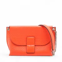 LOEWE / ロエベ | リピートアナグラム アベニュー チェーン ショルダーバッグ | オレンジ | レディース LOEWE - LOEWE / ロエベ | リピートアナグラム アベニュー チェーン