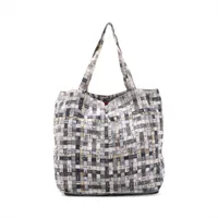 エルメス シルキーポップエコバッグ シルク マルチカラー シルバー金具