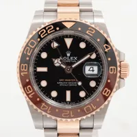 ロレックス GMTマスター Ⅱ 126711CHNR SS×PG AT 黒文字盤