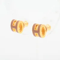 ◇エルメス◇ファニー アイスクリーム ピアス メタル ホワイト シルバー 両耳用 ピアス 《ファニー・アイスクリーム》 - マロン | Hermès